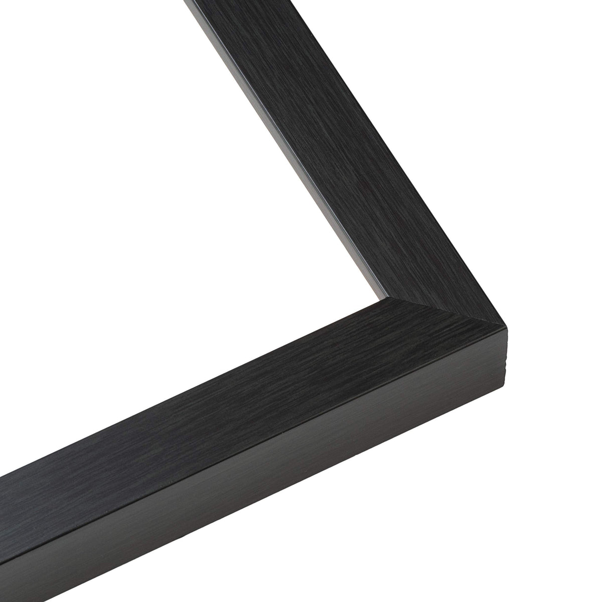 Shadow Box Gallery Wood Frames - Charcoal Gray DEEP Shadowbox Frame with a Display Depth of 3/4" - Shadowbox Frame includes Shatter Proof UV Acrylic Front, Acid Free Interior, and Hanging Hardware - back and hardware