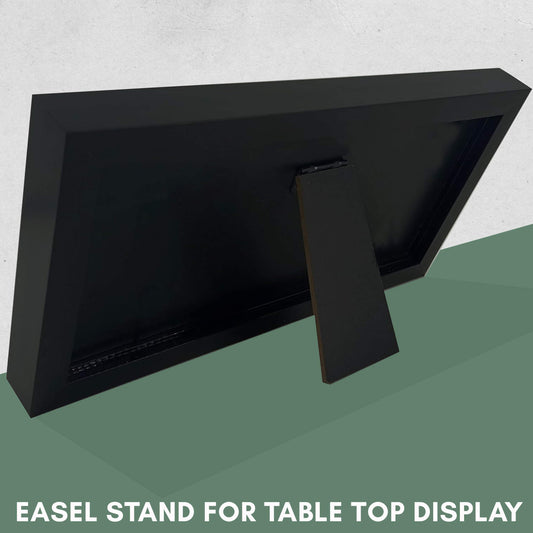 11" x 8.5" Certificate Frame - Wood Frame - Holds any document measuring 11" x 8.5" inches (Charcoal) - CompTIA - corner and profile view