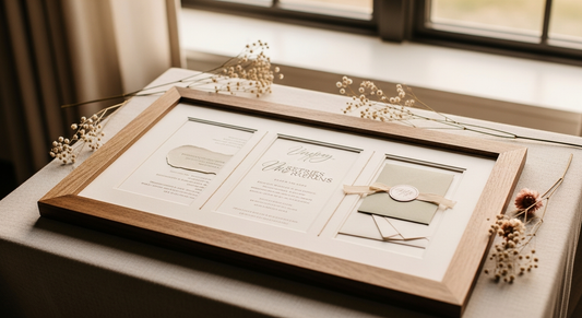 How to frame a wedding invitation | Country Art House framing tips