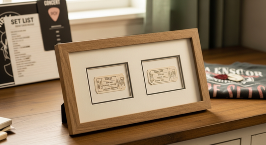How to frame concert and game tickets | Country Art House framing tips