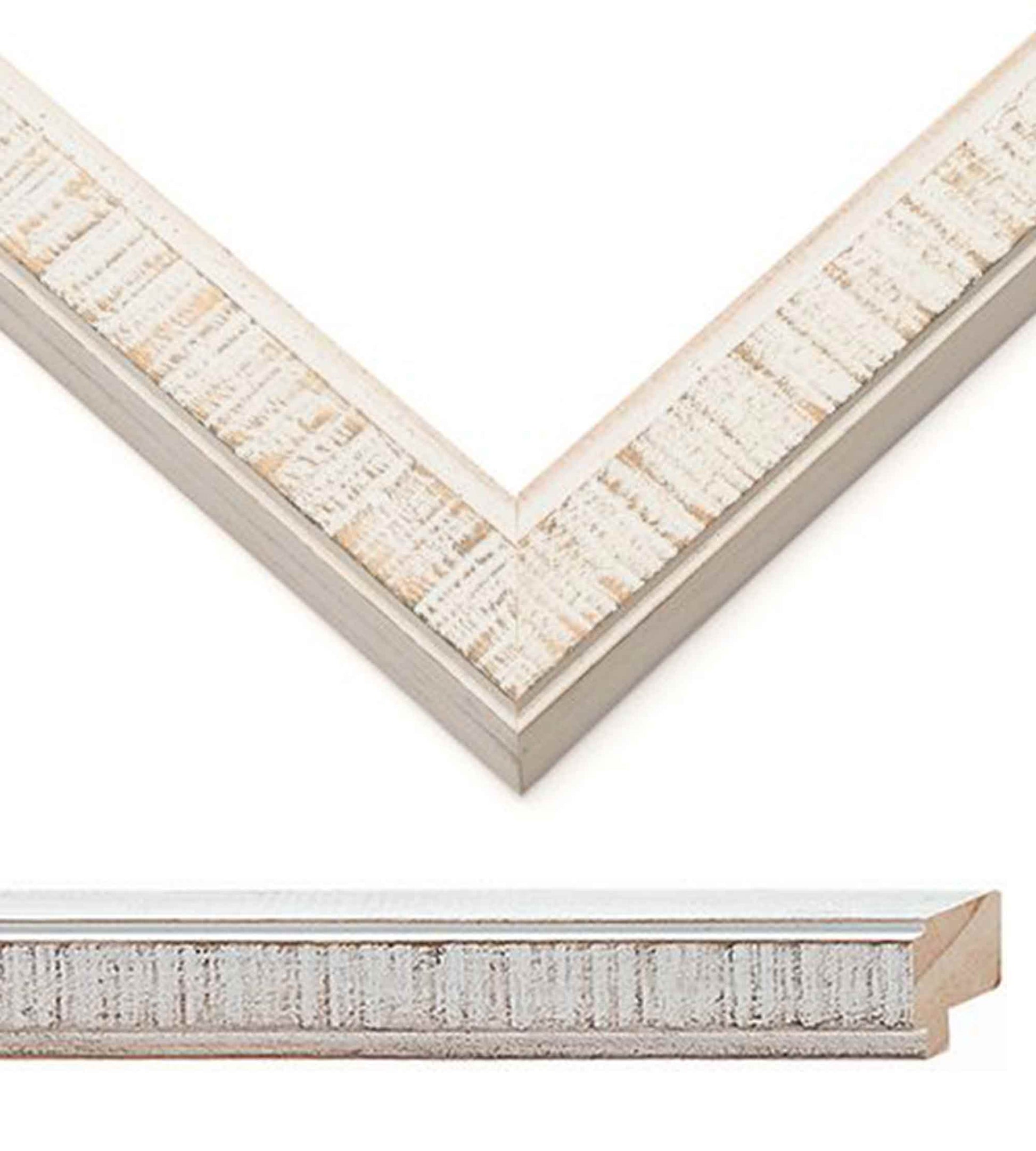 White Collage Frame - back and hardware