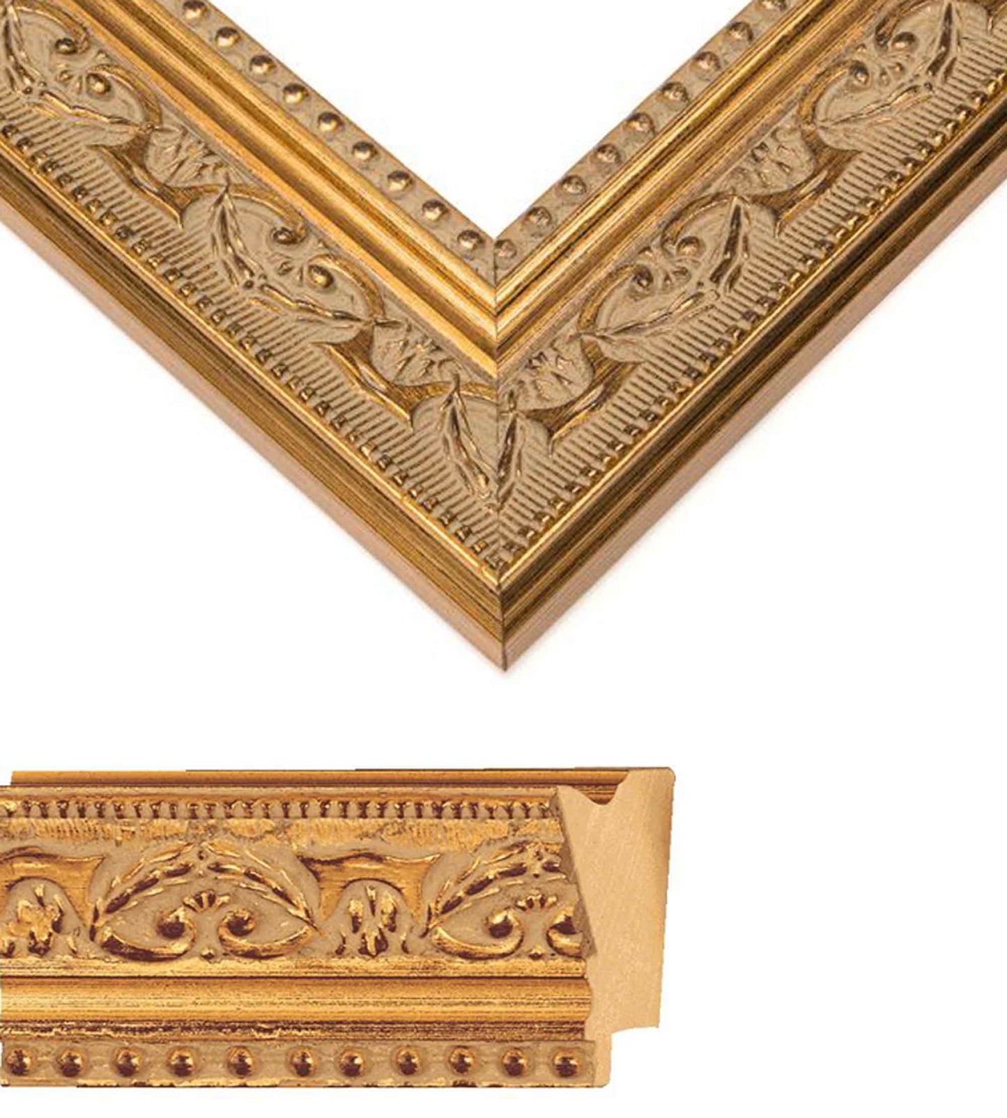 Gold Collage Frame - back and hardware