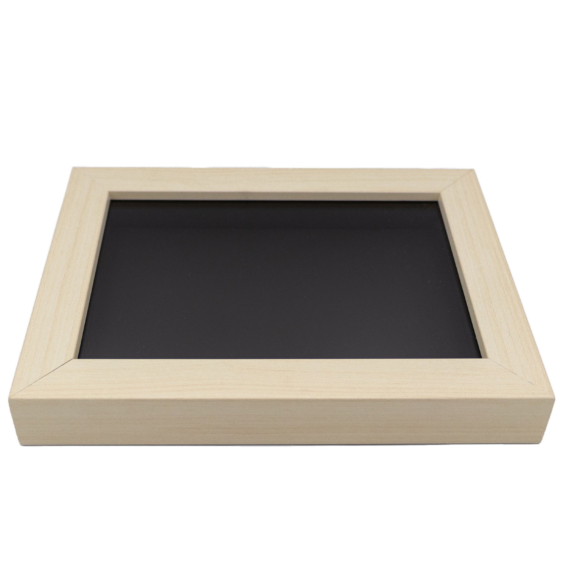 White Wash Wood Shadow Box Display Magazine Frame