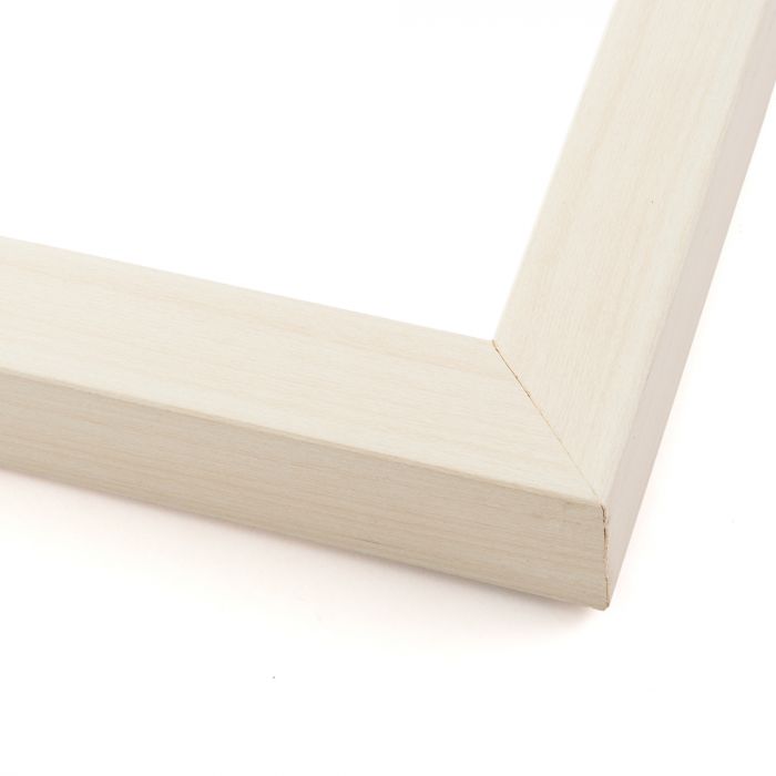 White Wash Wood Shadow Box Display Magazine Frame - detail view