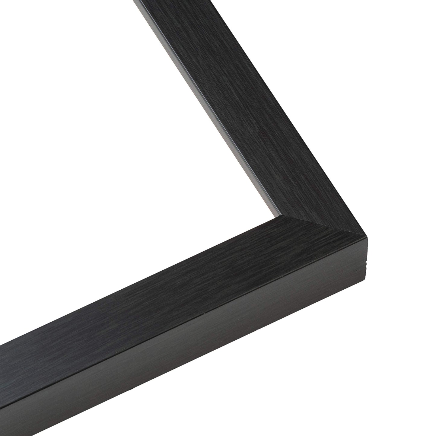 Shadow Box Gallery Wood Frames - Charcoal Gray DEEP Shadowbox Frame with a Display Depth of 3/4" - Shadowbox Frame includes Shatter Proof UV Acrylic Front, Acid Free Interior, and Hanging Hardware - back and hardware