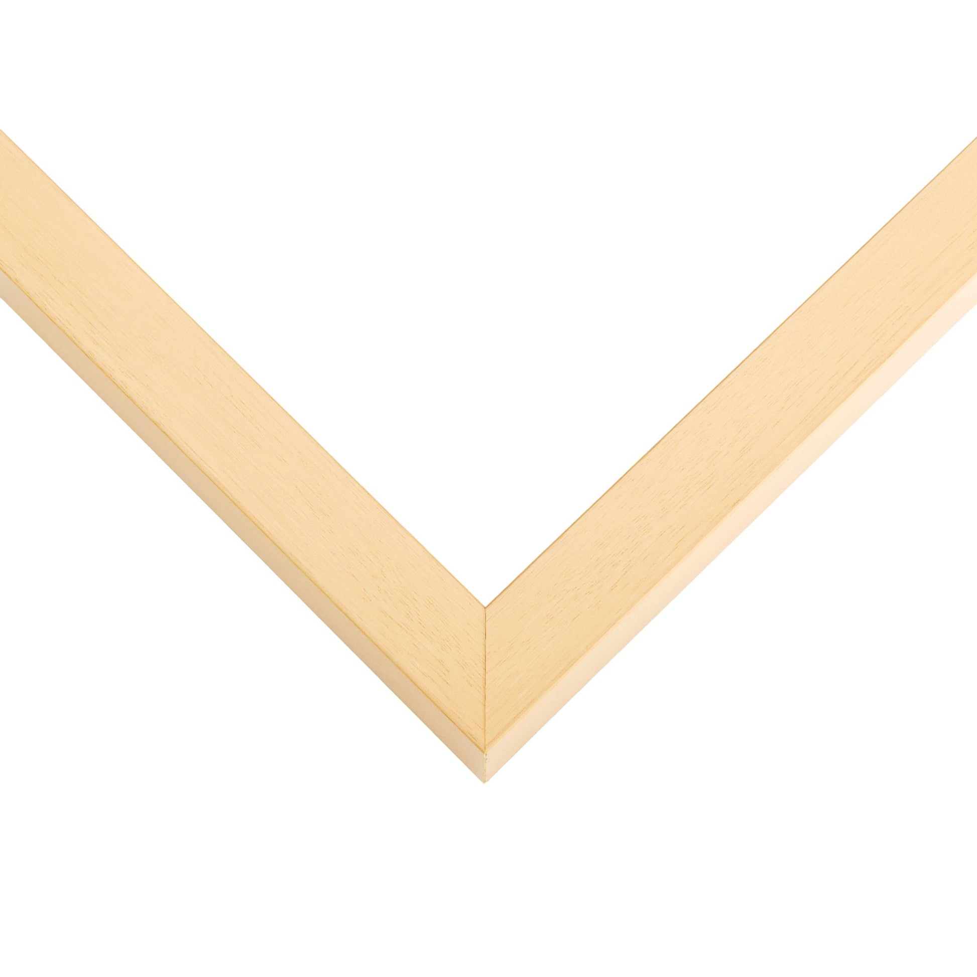 Natural Wood Shadow Box Display Magazine Frame - back and hardware