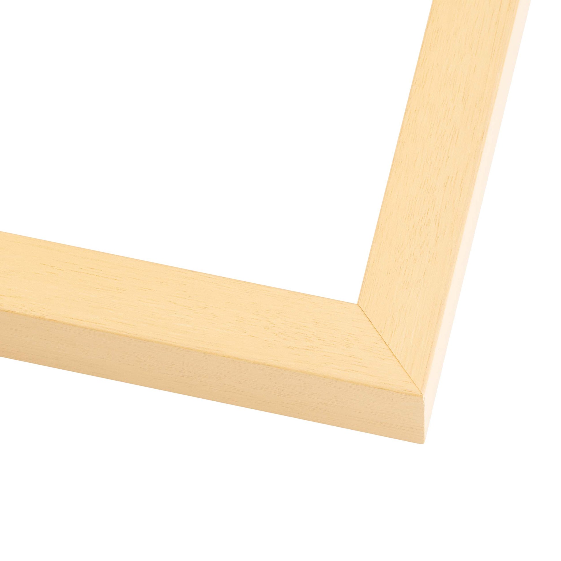 Natural Wood Shadow Box Display Magazine Frame - detail view