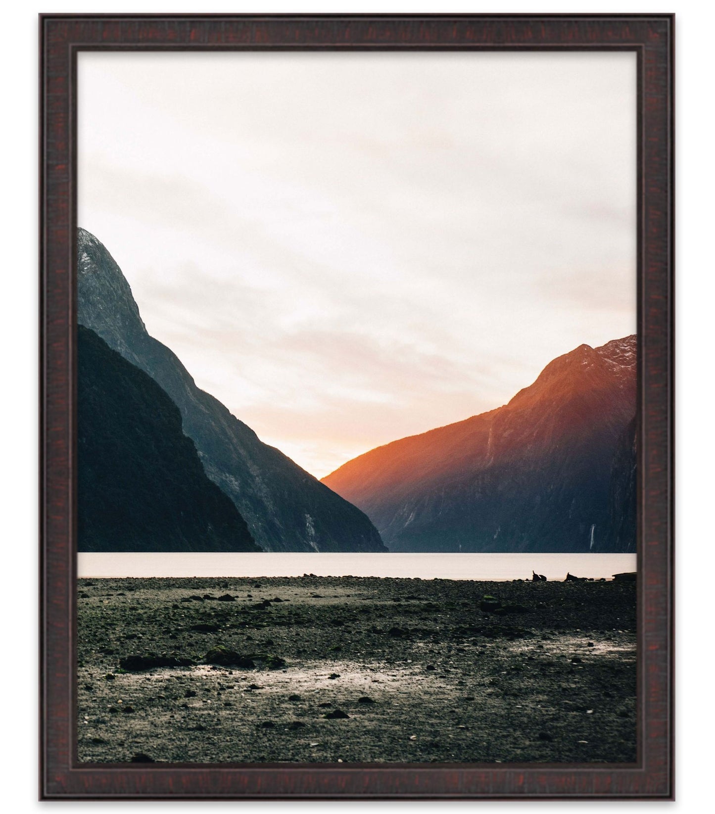 Brown Movie Poster Frame (Style 4) - back and hardware