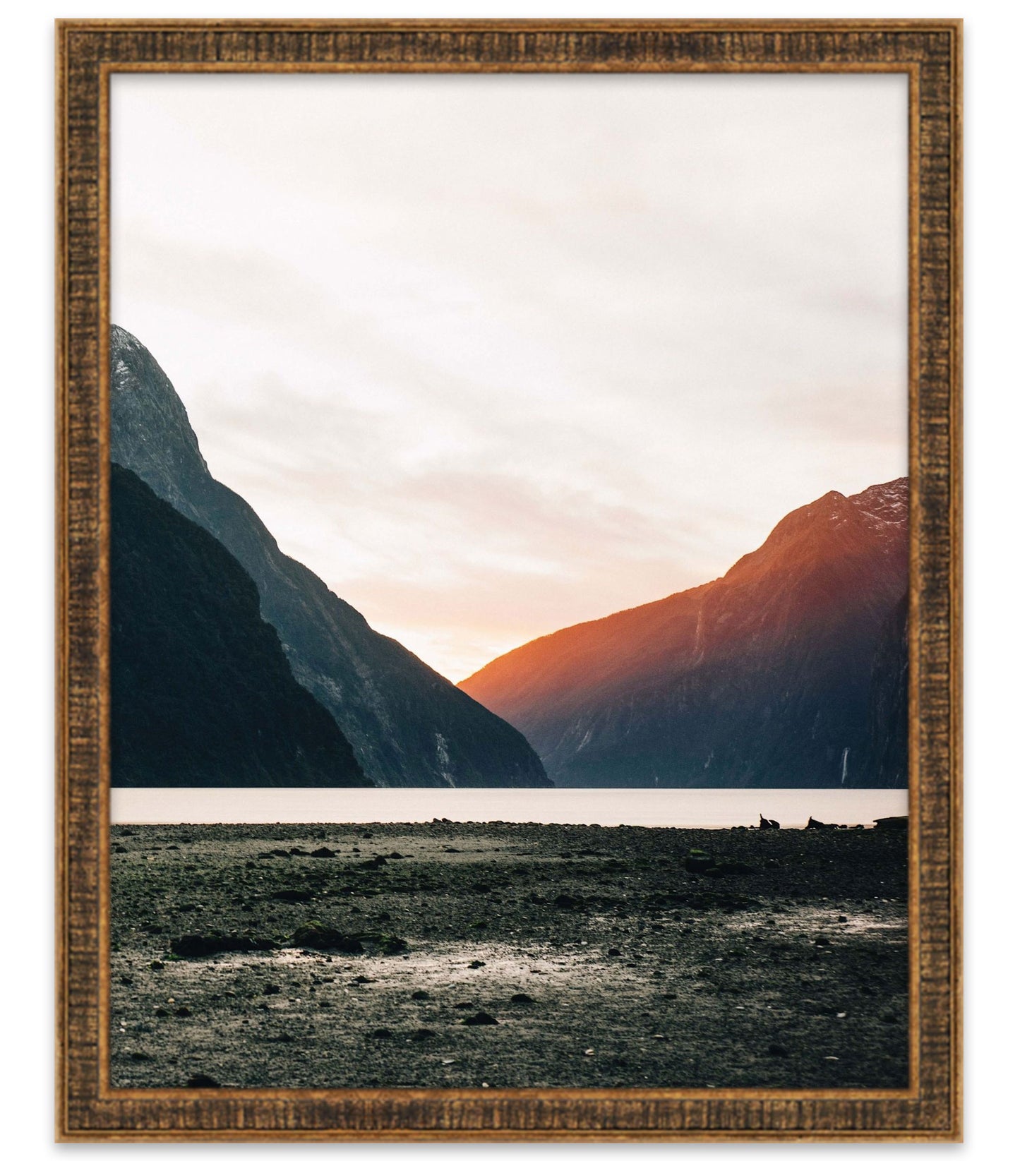 Gold Movie Poster Frame - back and hardware