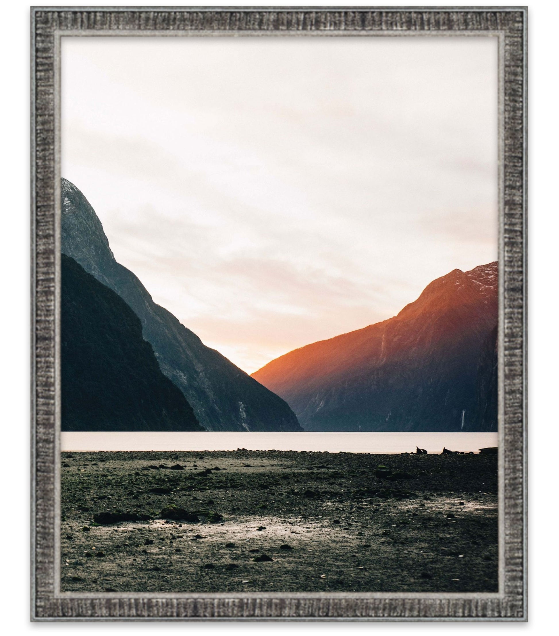 Silver Movie Poster Frame (Style 2) - back and hardware