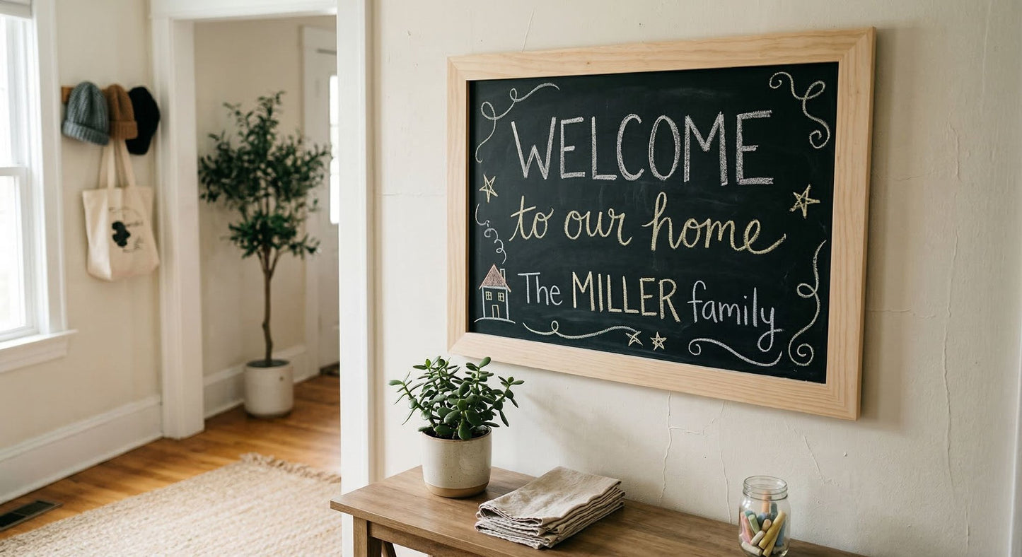 Chalkboard with Frame (Style 2) - included components