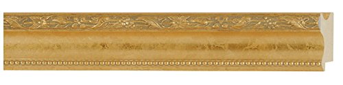Picture Frame Moulding (Wood) 100ft bundle - Traditional Gold Finish - 2" width - 5/8" rabbet depth