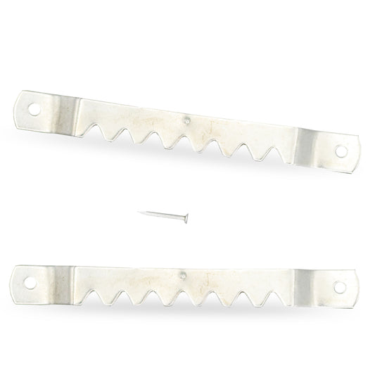 100 Zinc Plated Small No Nail Sawtooth Picture Frame Hangers for Softwood