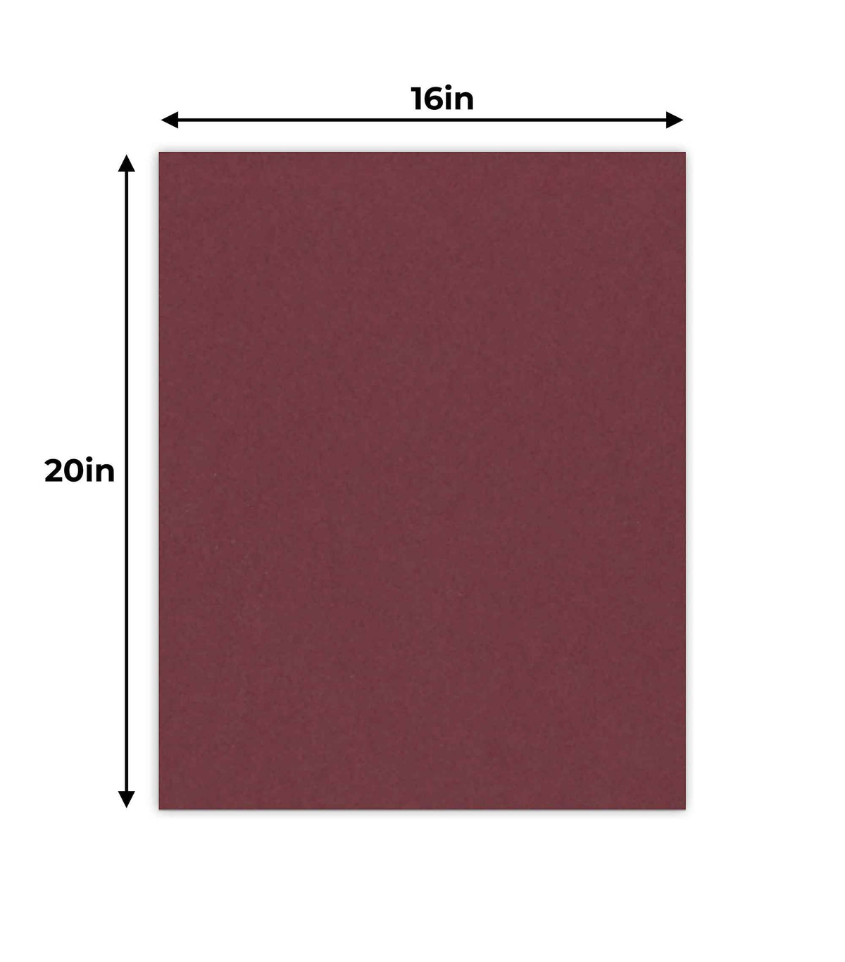 Maroon 16x20 Uncut Mat Board