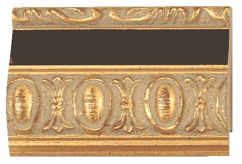 Picture Frame Moulding (Wood) 100ft bundle - Traditional Gold Finish - 1.5" width - 1/2" rabbet depth