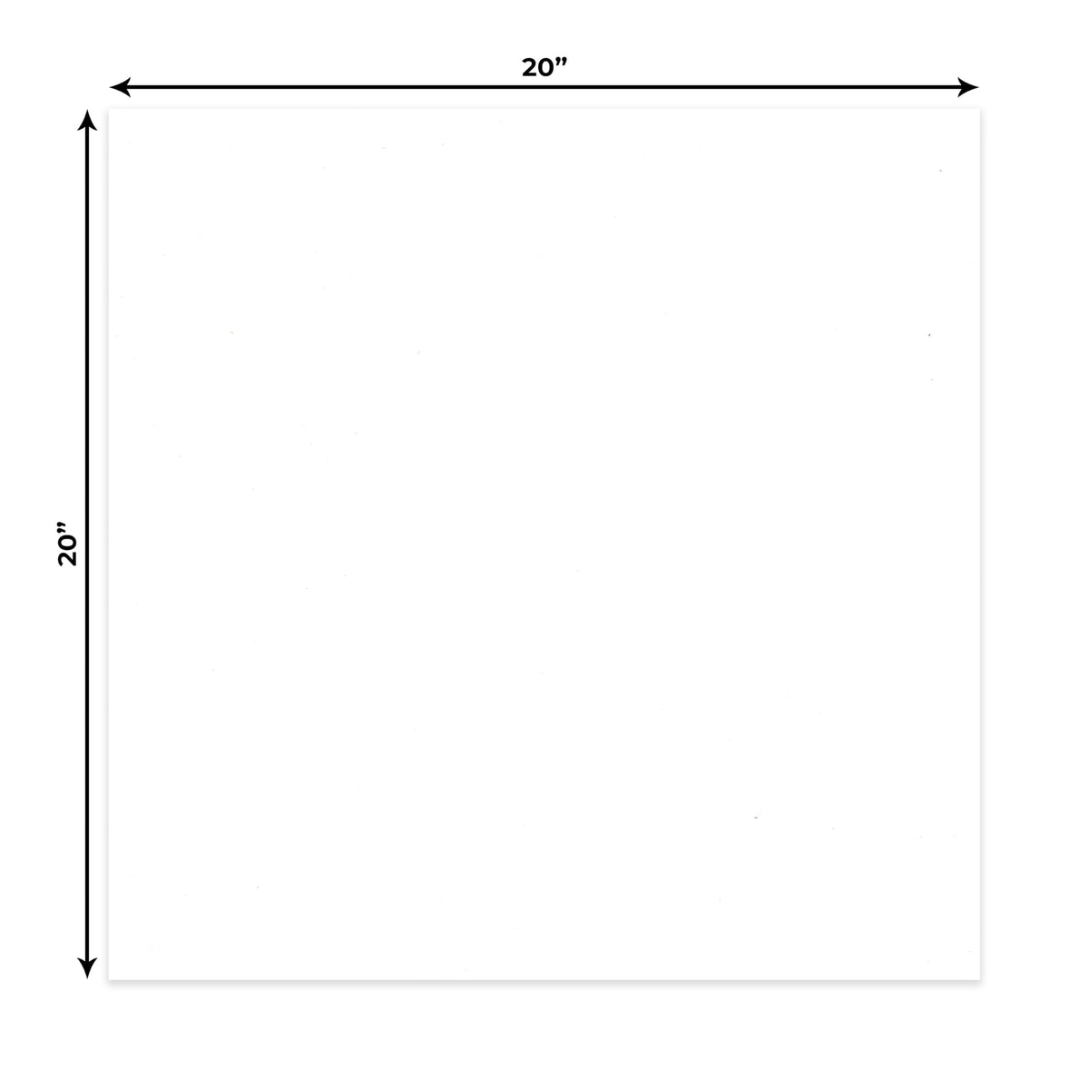 White 20x20 Uncut Mat Board
