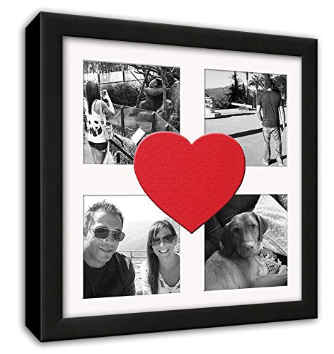 Black Collage Frame - corner and profile view