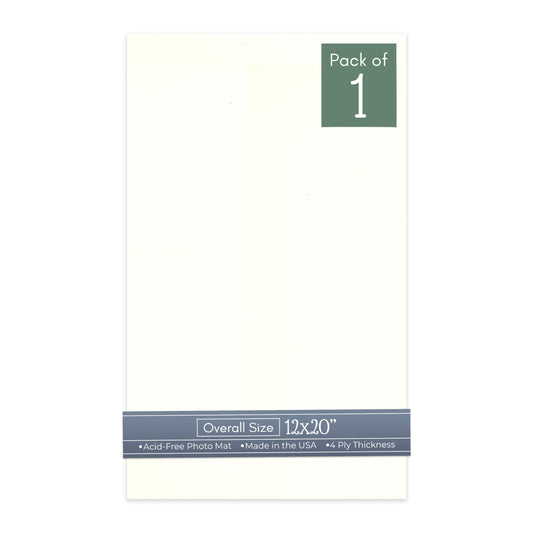 Antique White 12x20 Uncut Mat Board