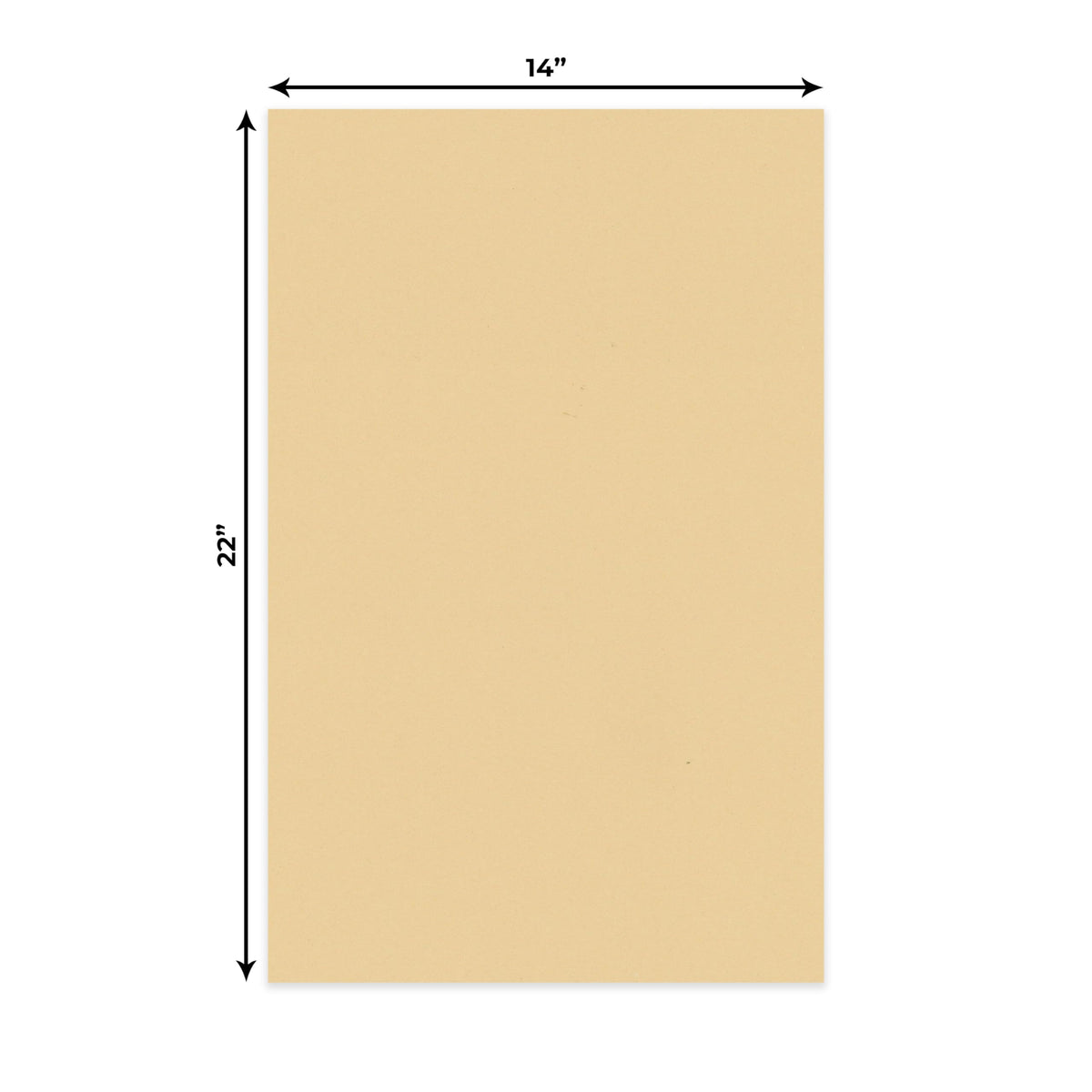 Beige 14x22 Uncut Mat Board