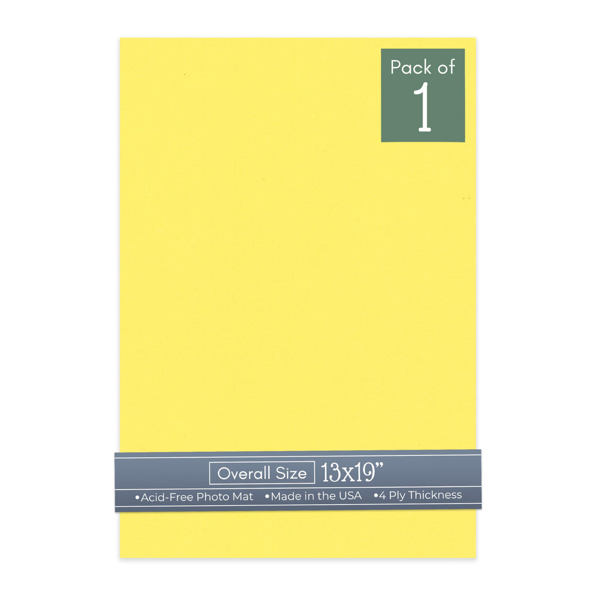 Yellow 13x19 Uncut Mat Board