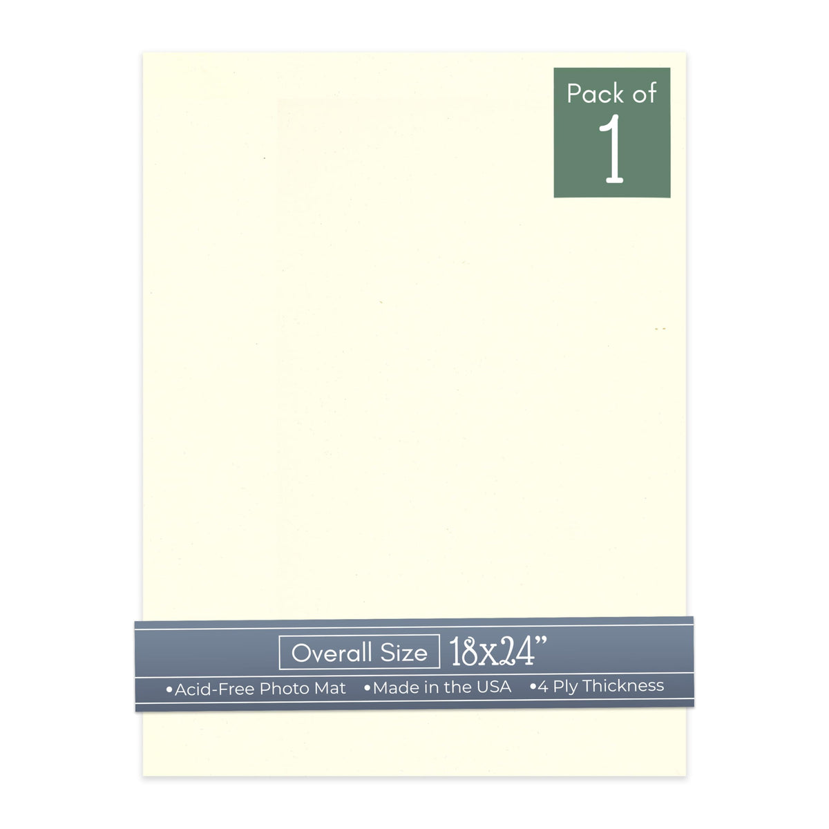 Cream Linen 18x24 Uncut Mat Board