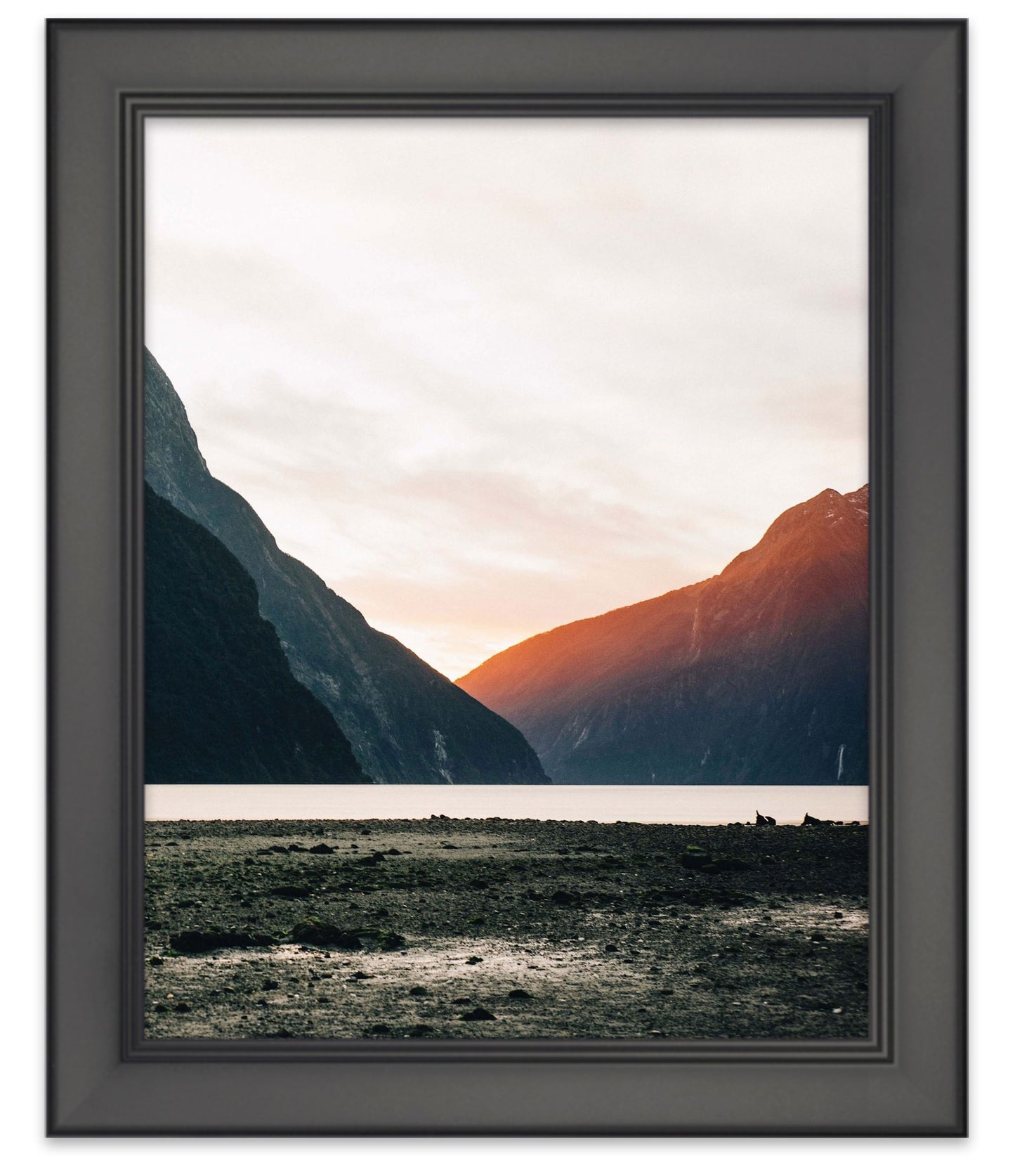 Black Movie Poster Frame (Style 2) - back and hardware