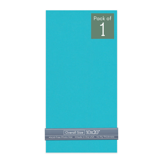 Aquamarine Blue 10x20 Uncut Mat Board