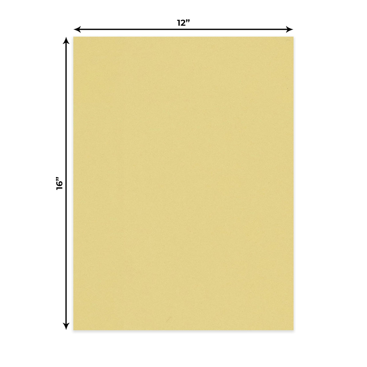 Soft Yellow 12x16 Uncut Mat Board