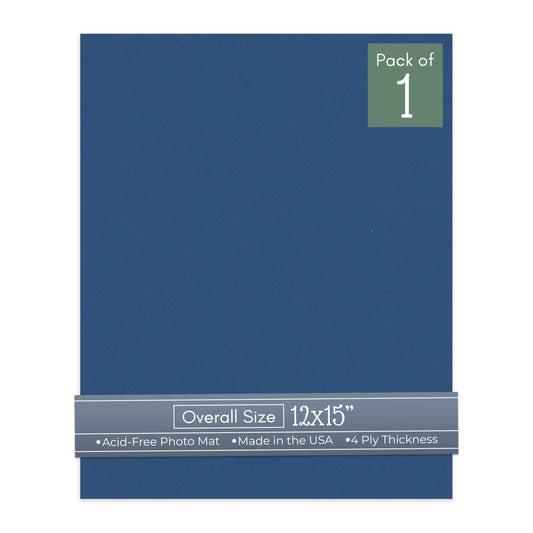 Bottle Blue 12x15 Uncut Mat Board