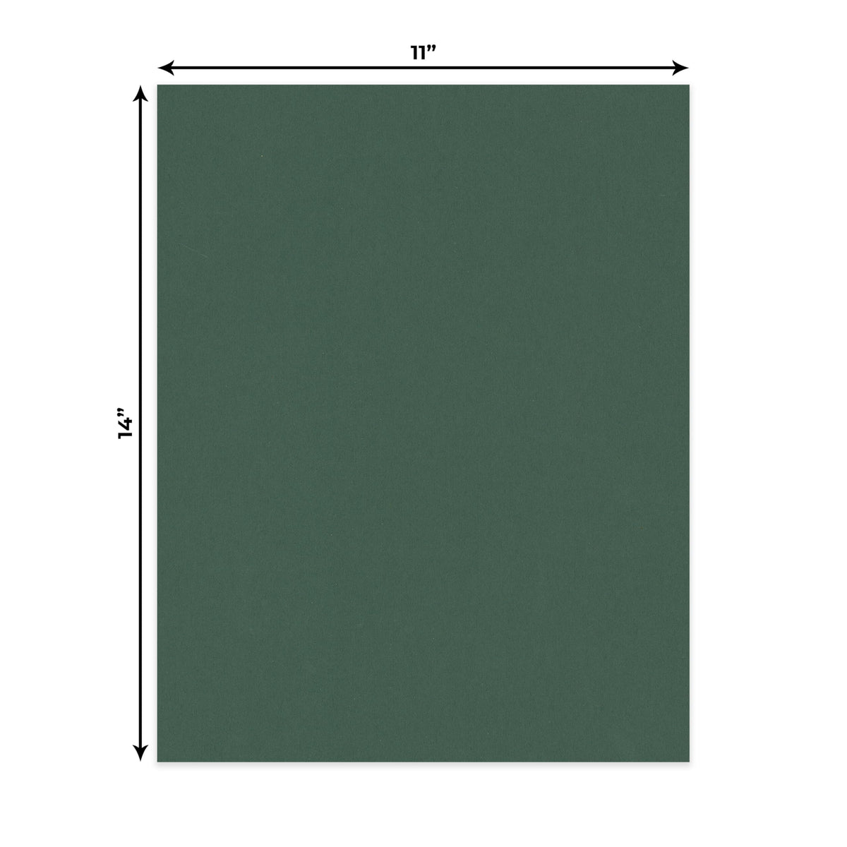 Hunter Green 11x14 Uncut Mat Board