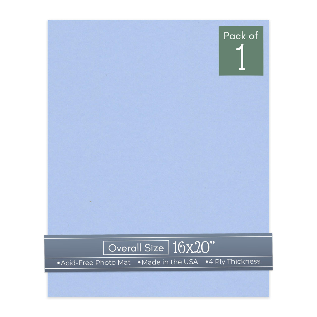 Baby Blue 16x20 Uncut Mat Board