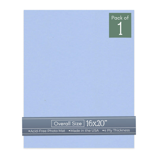 Baby Blue 16x20 Uncut Mat Board