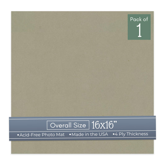 Umber Green 16x16 Uncut Mat Board