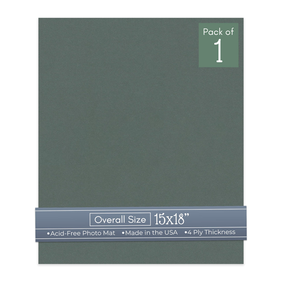 Granite Gray 15x18 Uncut Mat Board