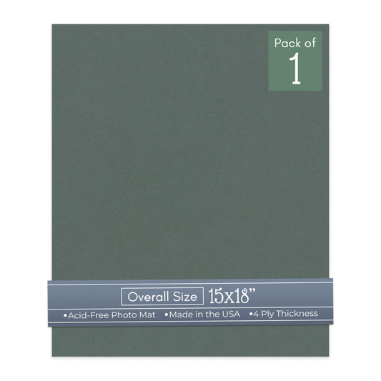 Granite Gray 15x18 Uncut Mat Board