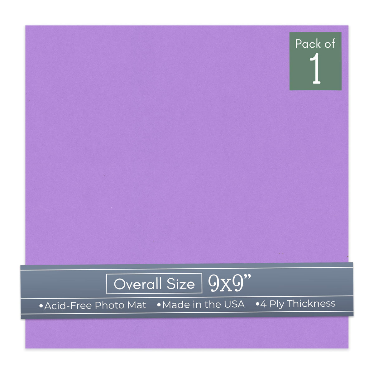 Pansy Purple 9x9 Uncut Mat Board
