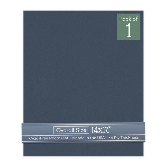 Navy Blue 14x17 Uncut Mat Board