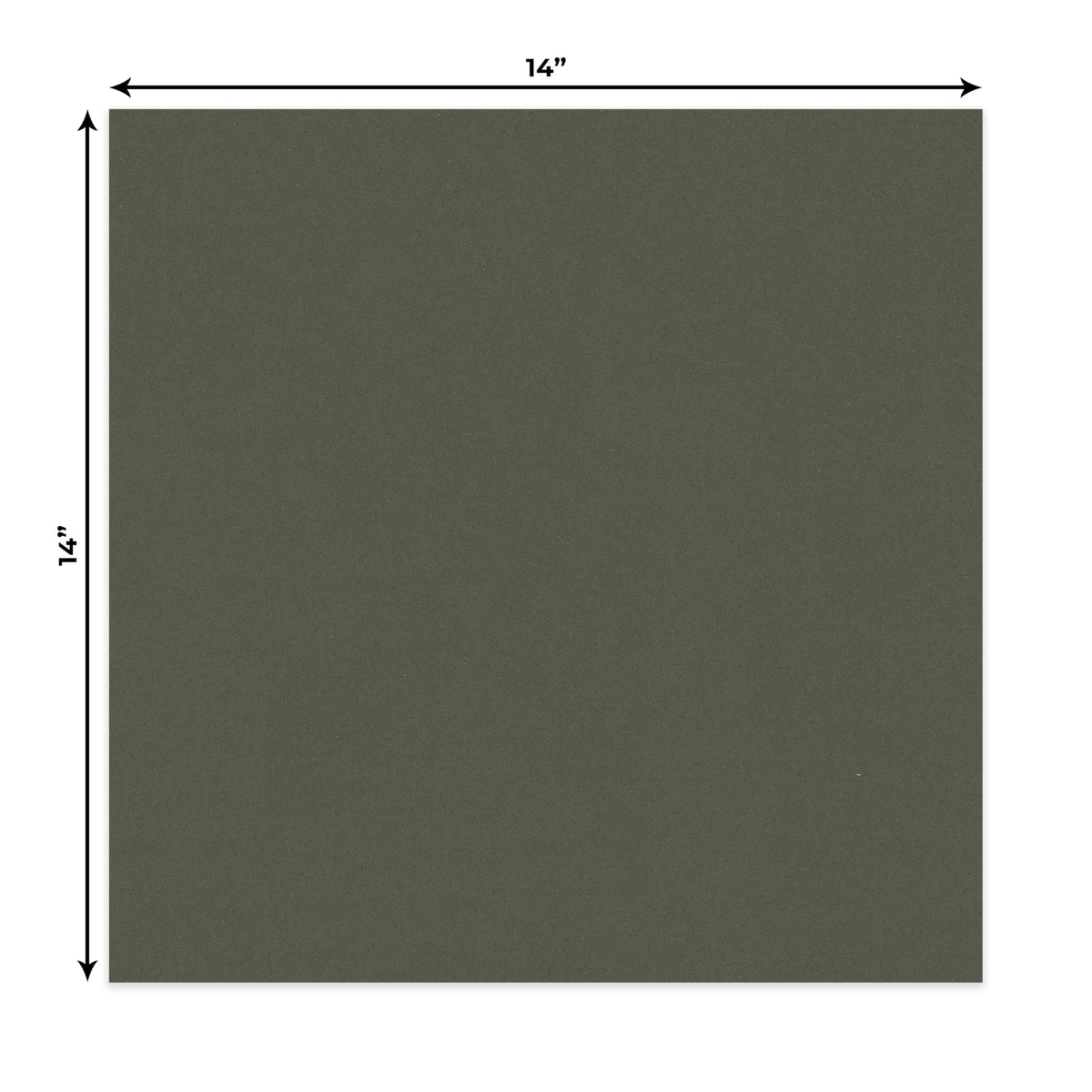 Dark Olive Green 14x14 Uncut Mat Board