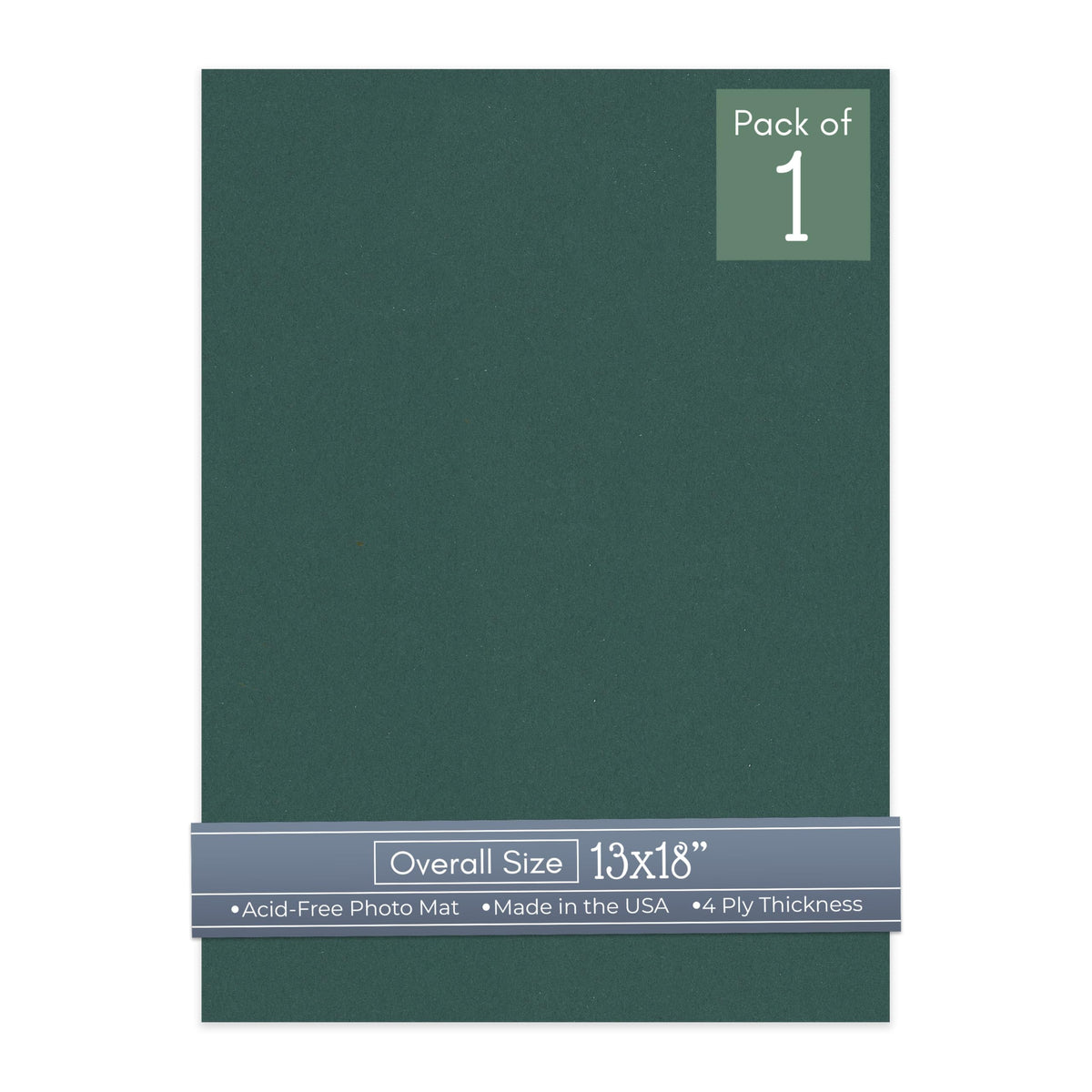 Forest Green 13x18 Uncut Mat Board