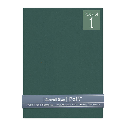 Forest Green 13x18 Uncut Mat Board