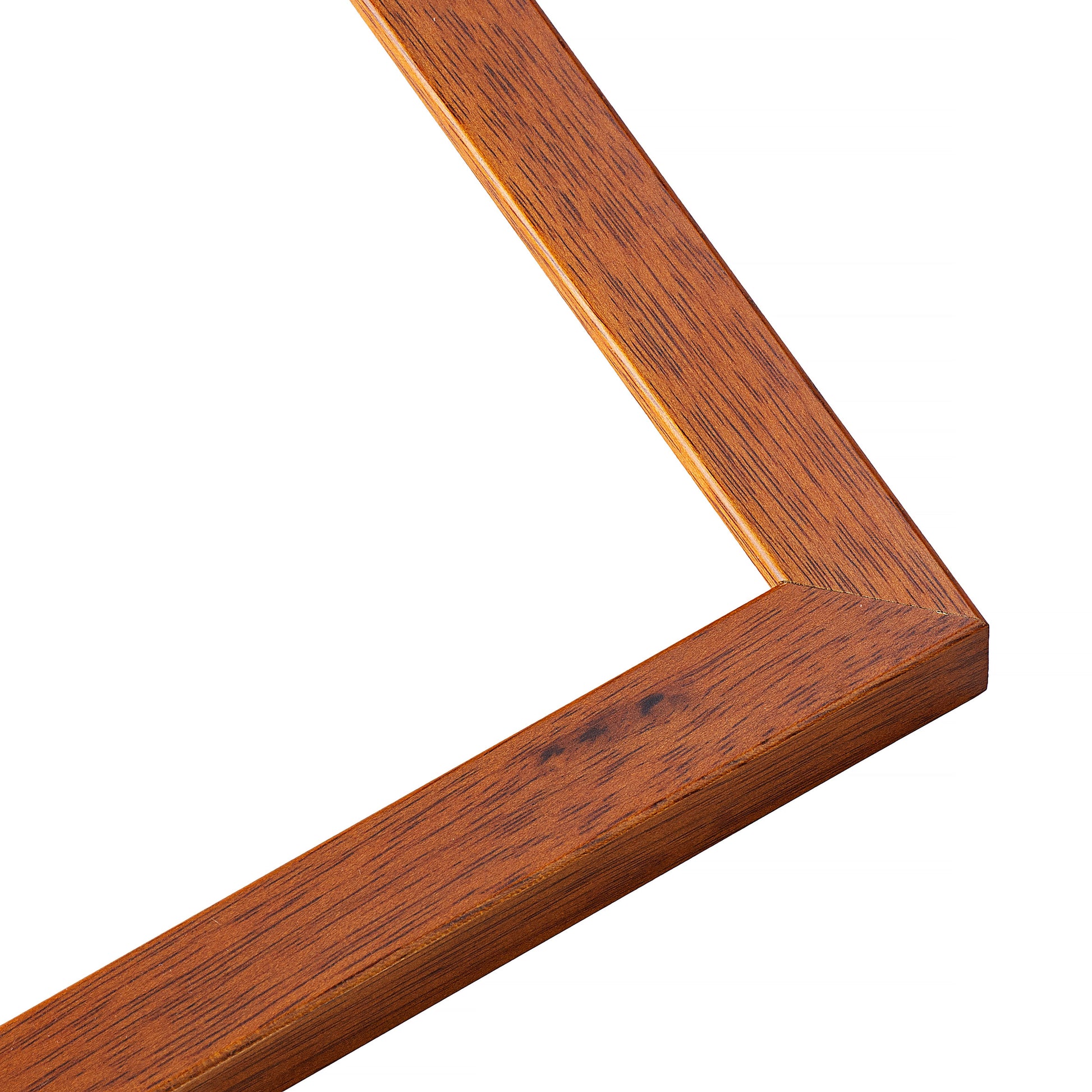 Flat Walnut Brown Chalkboard Frame - corner and profile view