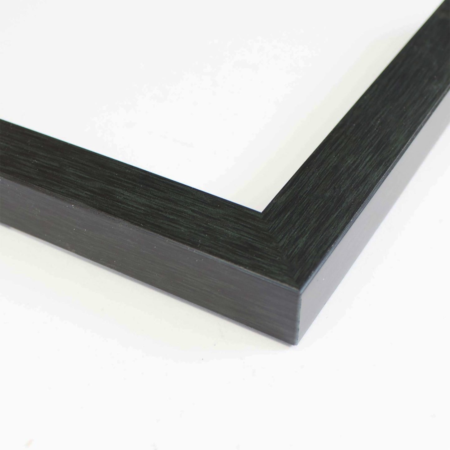 Flat Charcoal Grey Chalkboard Frame - corner and profile view