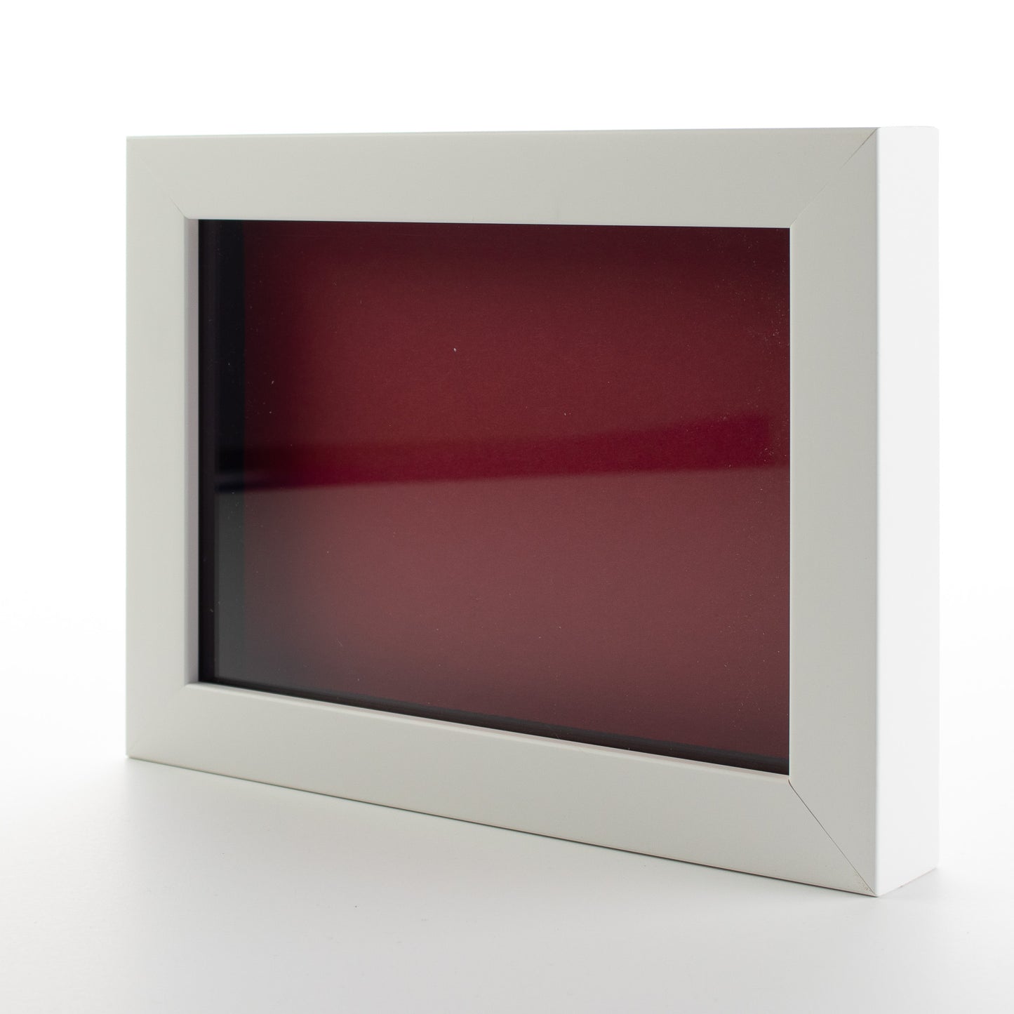 Shadow Box Gallery Wood Frames - Solid White DEEP Shadowbox Frame with a Display Depth of 3/4" - Shadowbox Frame includes Shatter Proof UV Acrylic Front, Acid Free Interior, and Hanging Hardware - back and hardware