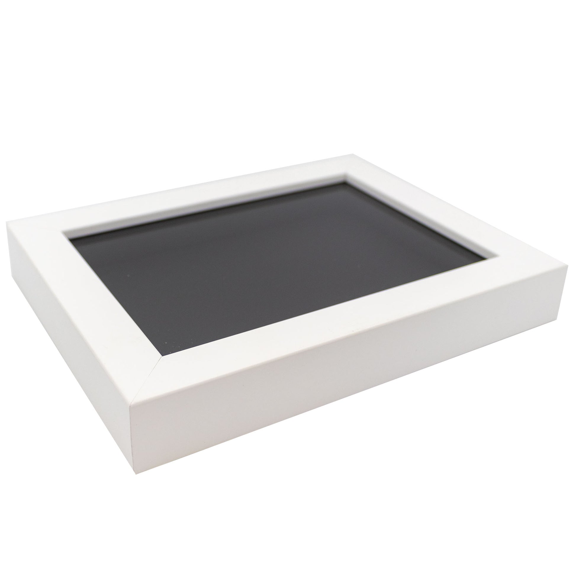 Shadow Box Gallery Wood Frames - Solid White DEEP Shadowbox Frame with a Display Depth of 3/4" - Shadowbox Frame includes Shatter Proof UV Acrylic Front, Acid Free Interior, and Hanging Hardware - view 9