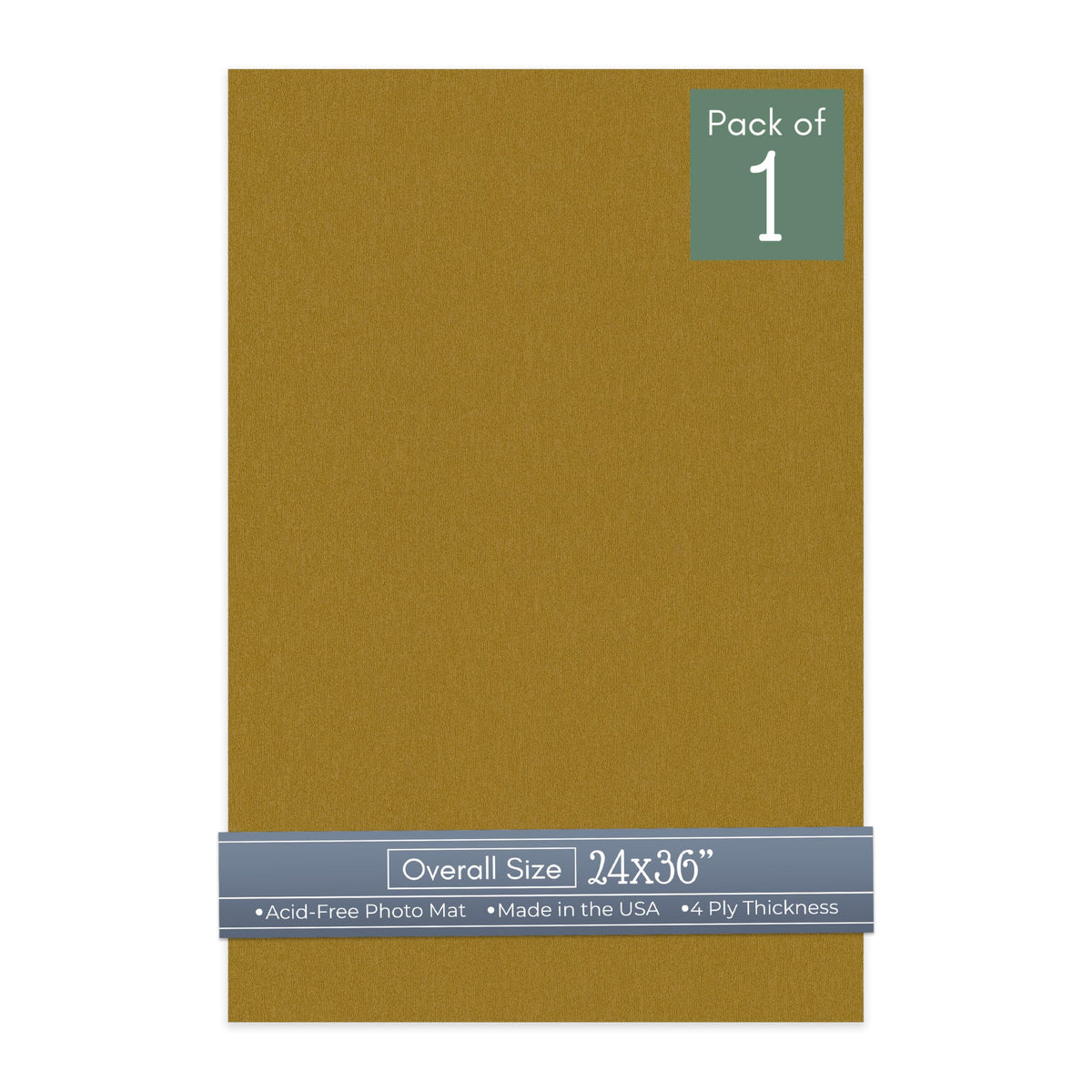 Metallic Gold 24x36 Uncut Mat Board