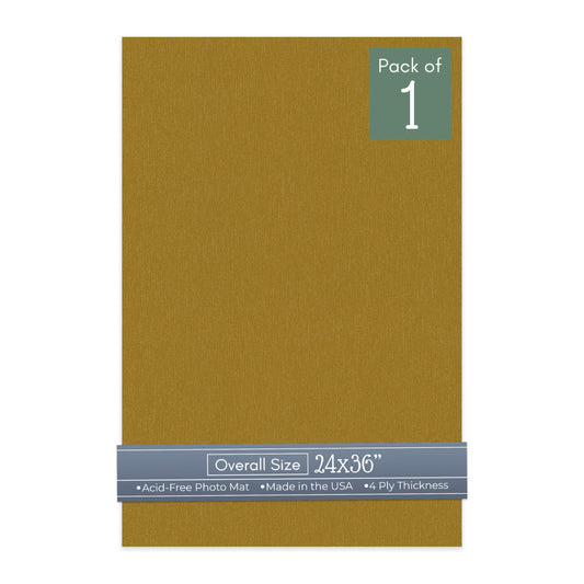Metallic Gold 24x36 Uncut Mat Board