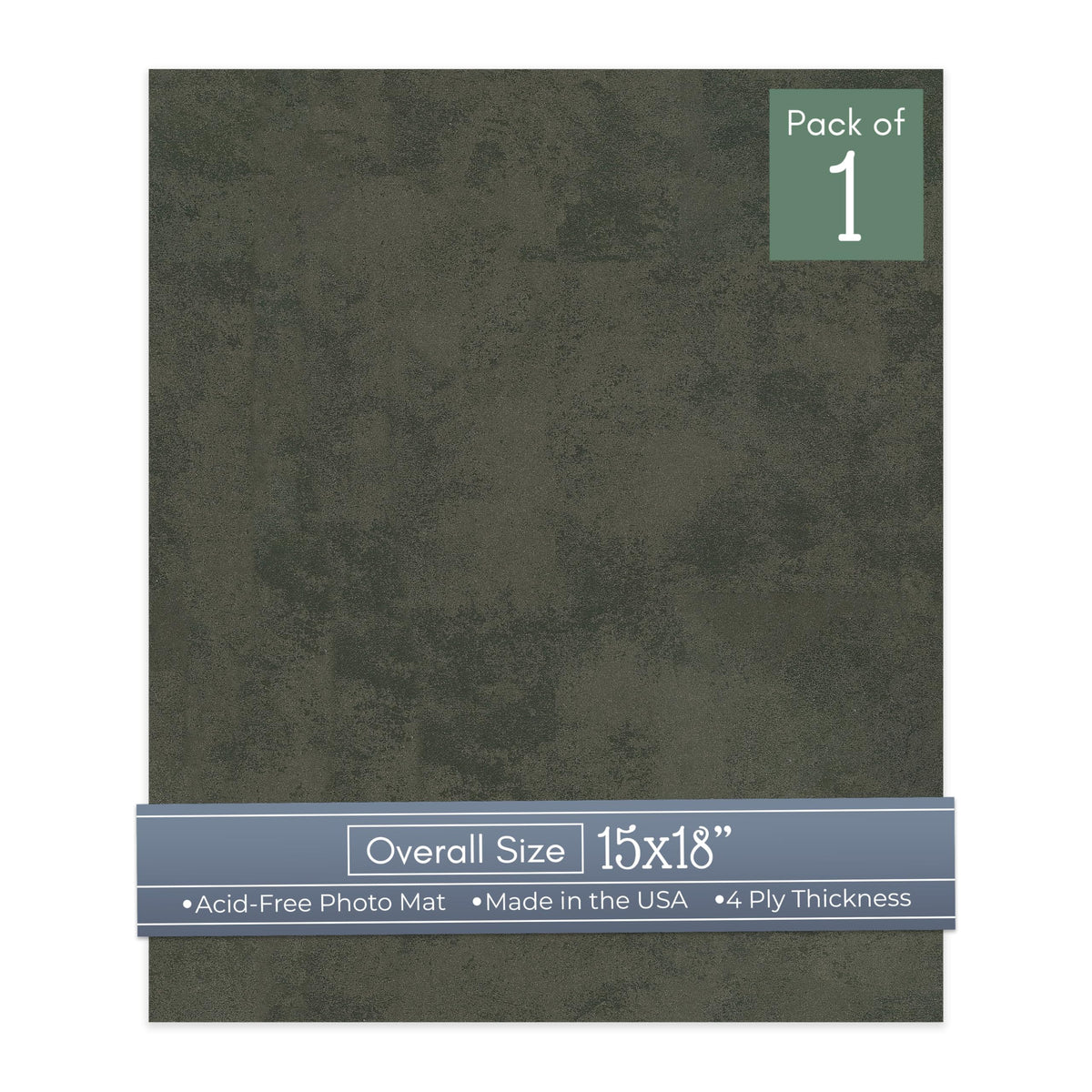 Earthen Gray 15x18 Uncut Mat Board