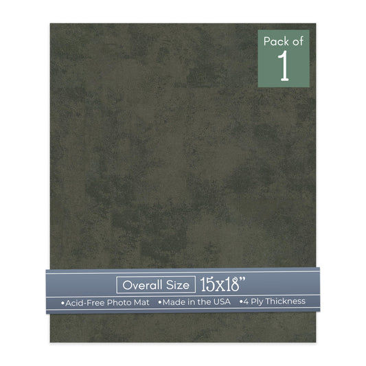 Earthen Gray 15x18 Uncut Mat Board