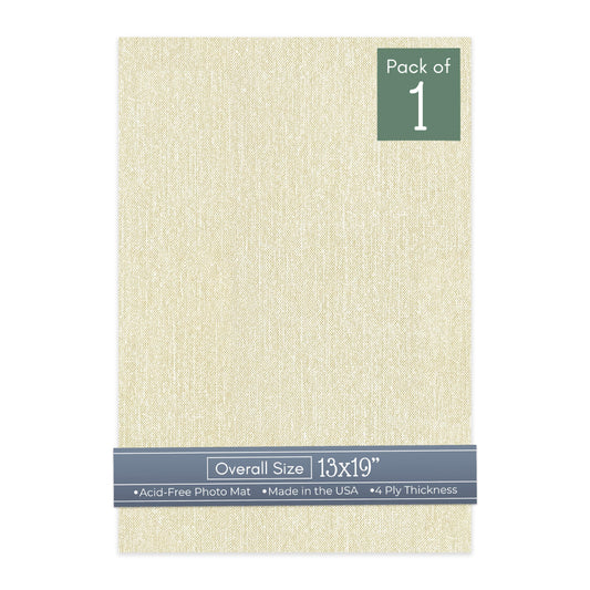 Off White Canvas 13x19 Uncut Mat Board
