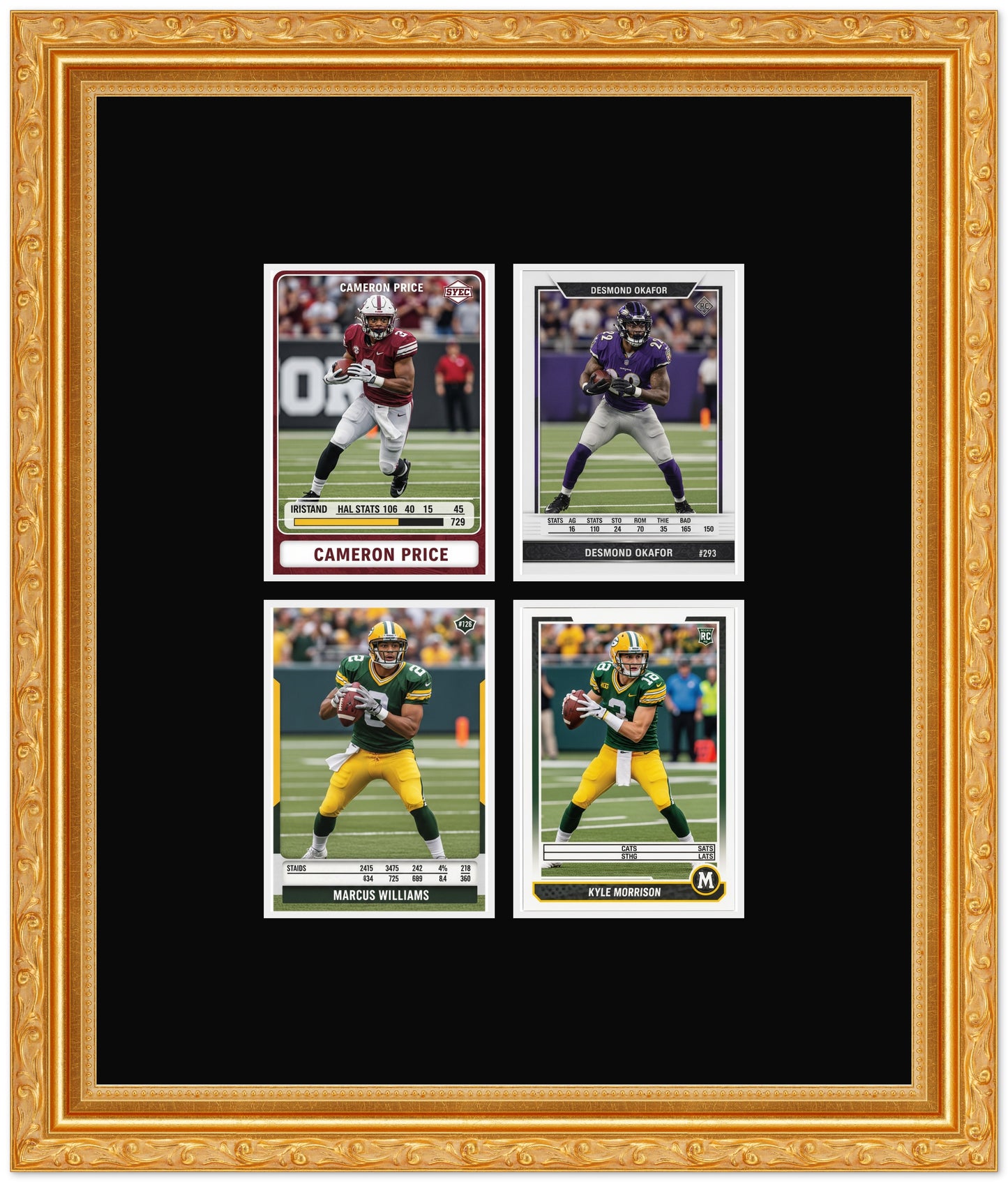 Trading Card Graded Card Frame (Style 3) - corner and profile view